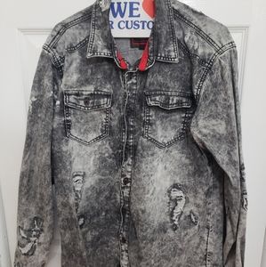 JORDAN CRAIG Men's Denim Shirt Large